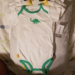 Carter's 9M dinosaur onesies